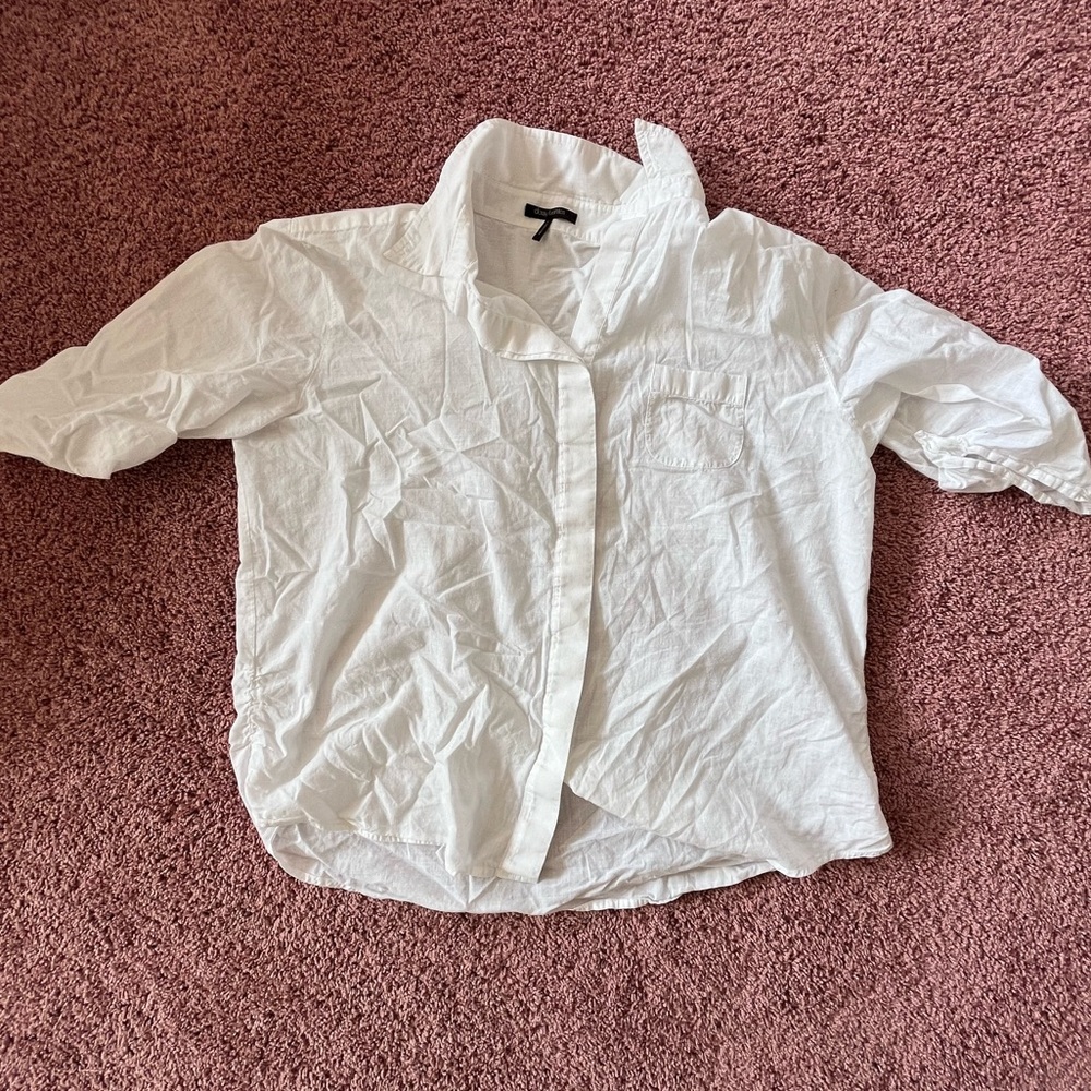 Daisy Fuentes cotton button down shirt